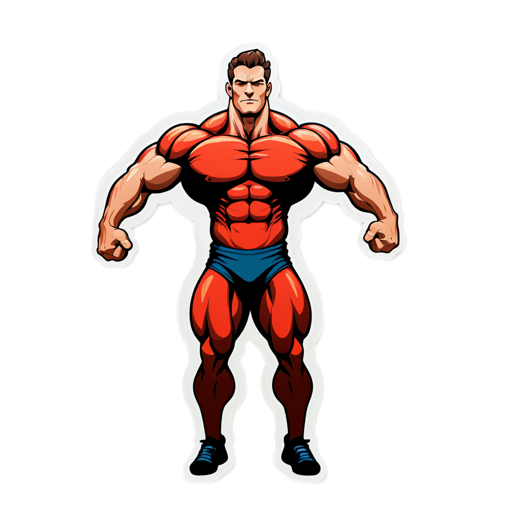 Bodybuilder Sticker Collection