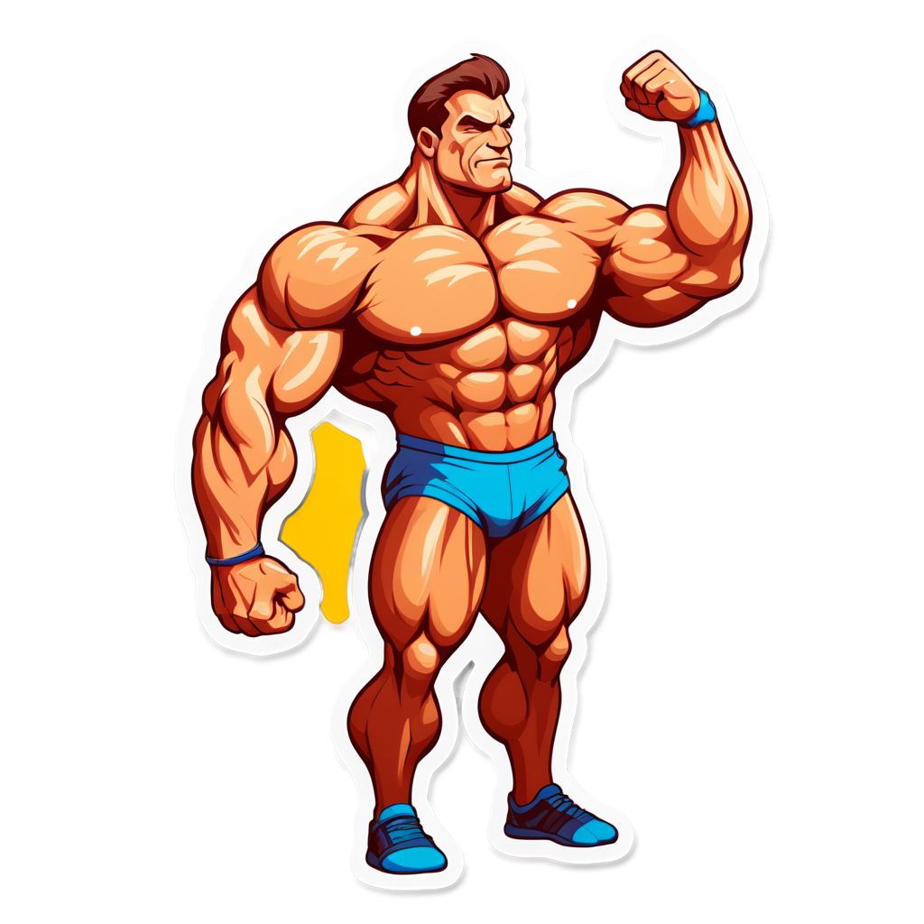 Bodybuilder Sticker Collection