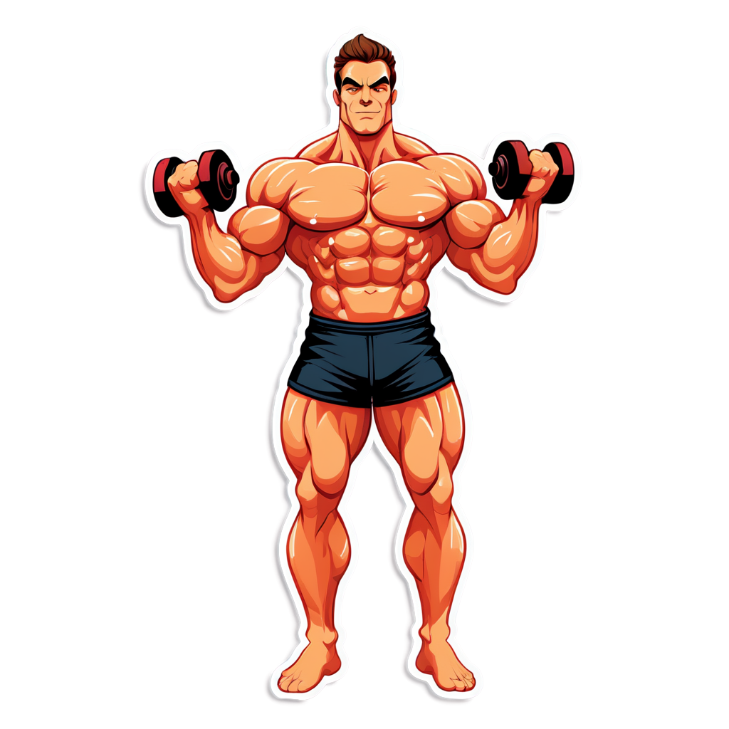 Bodybuilder Sticker Collection