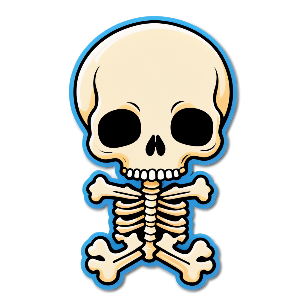 Cute Bones Sticker