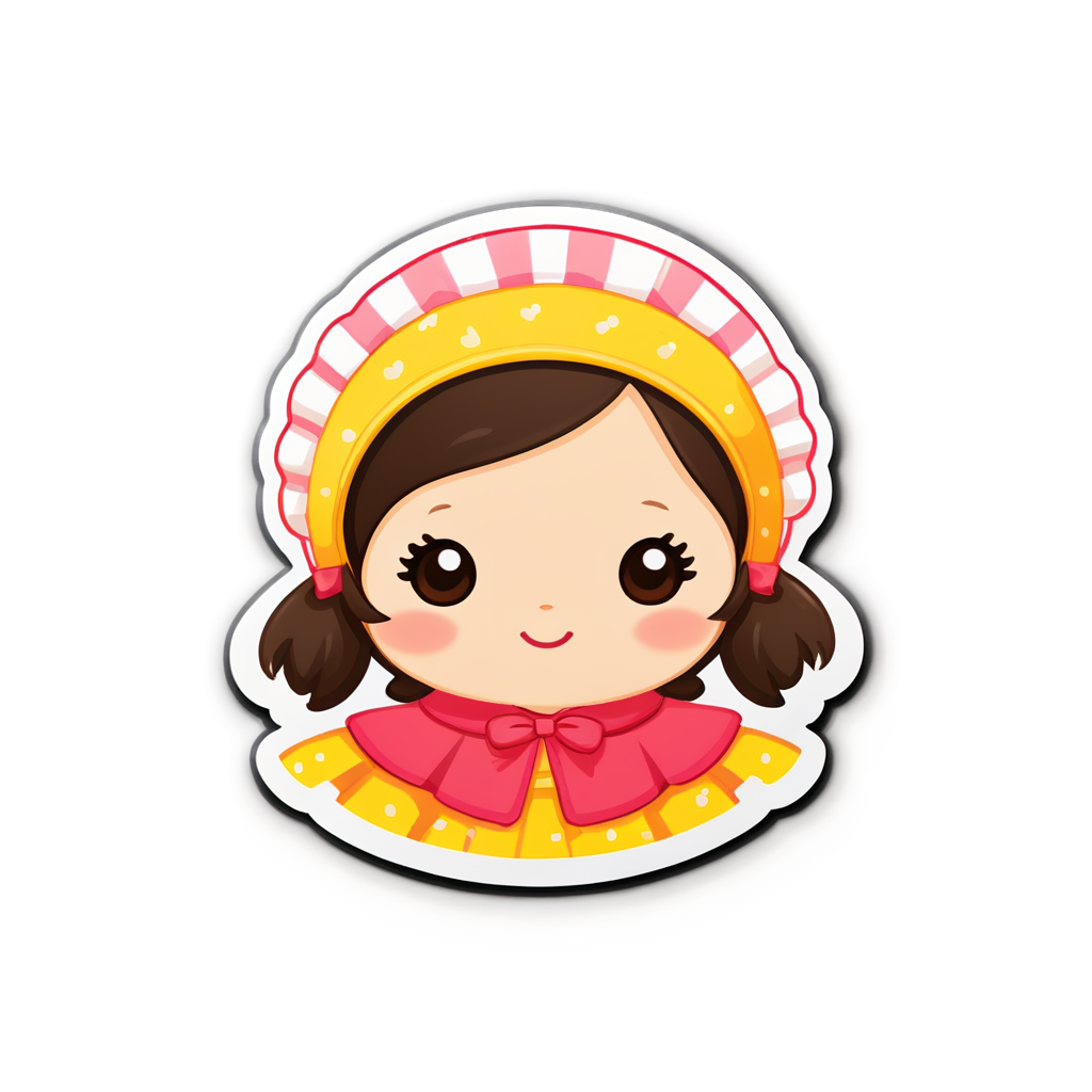 Cute Bonnet Sticker