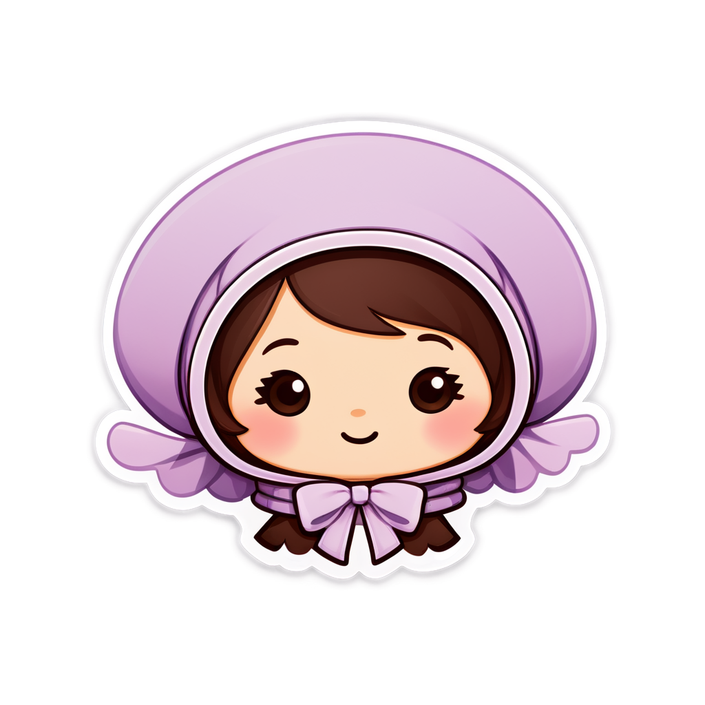 Cute Bonnet Sticker