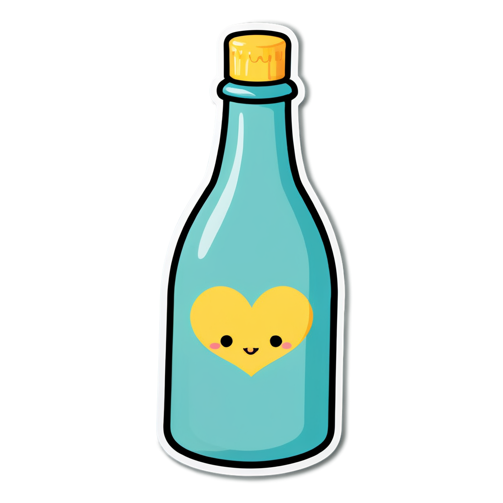 Cute Bottle Sticker