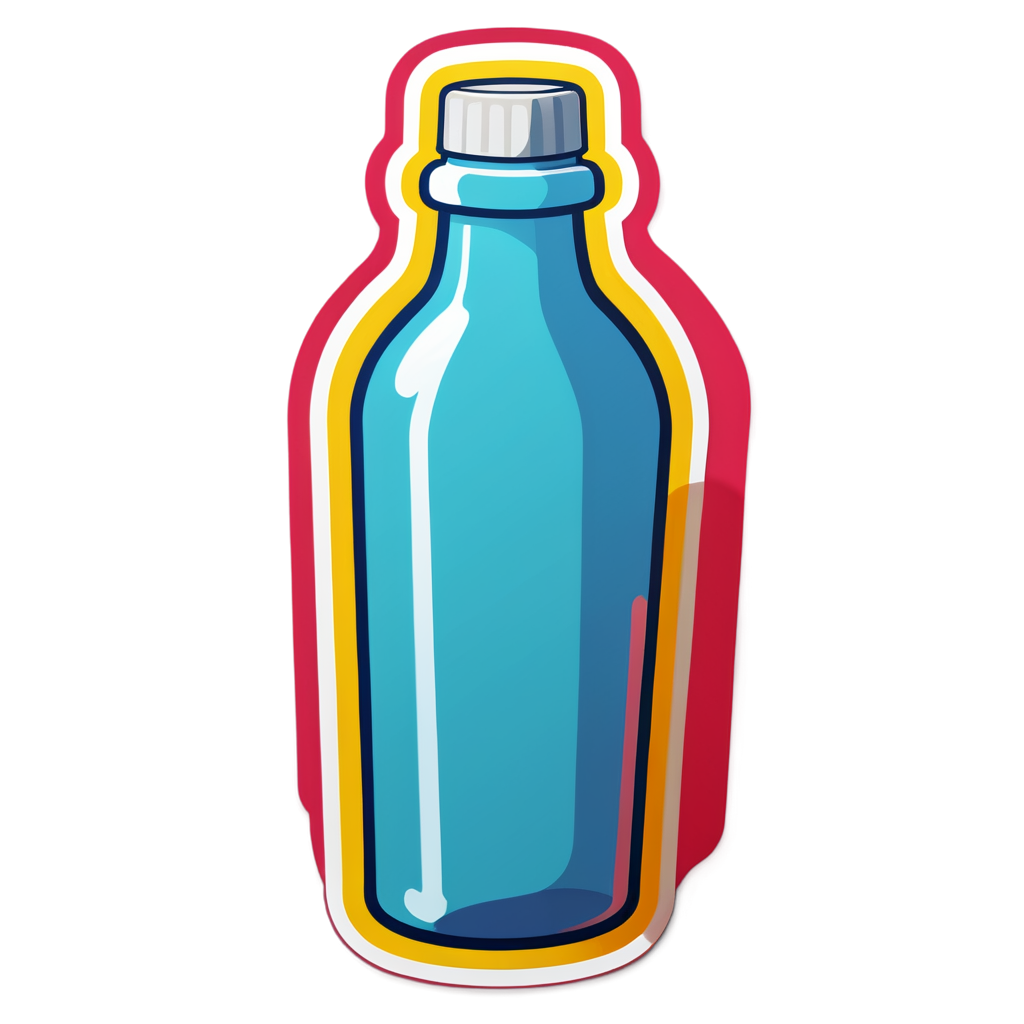 Cute Bottle Sticker