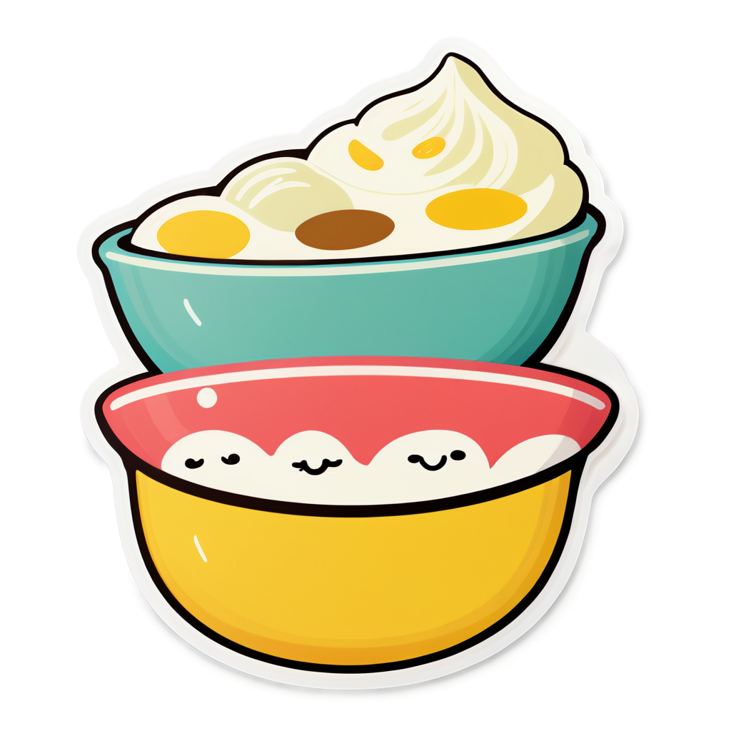 Cute Bowls Sticker