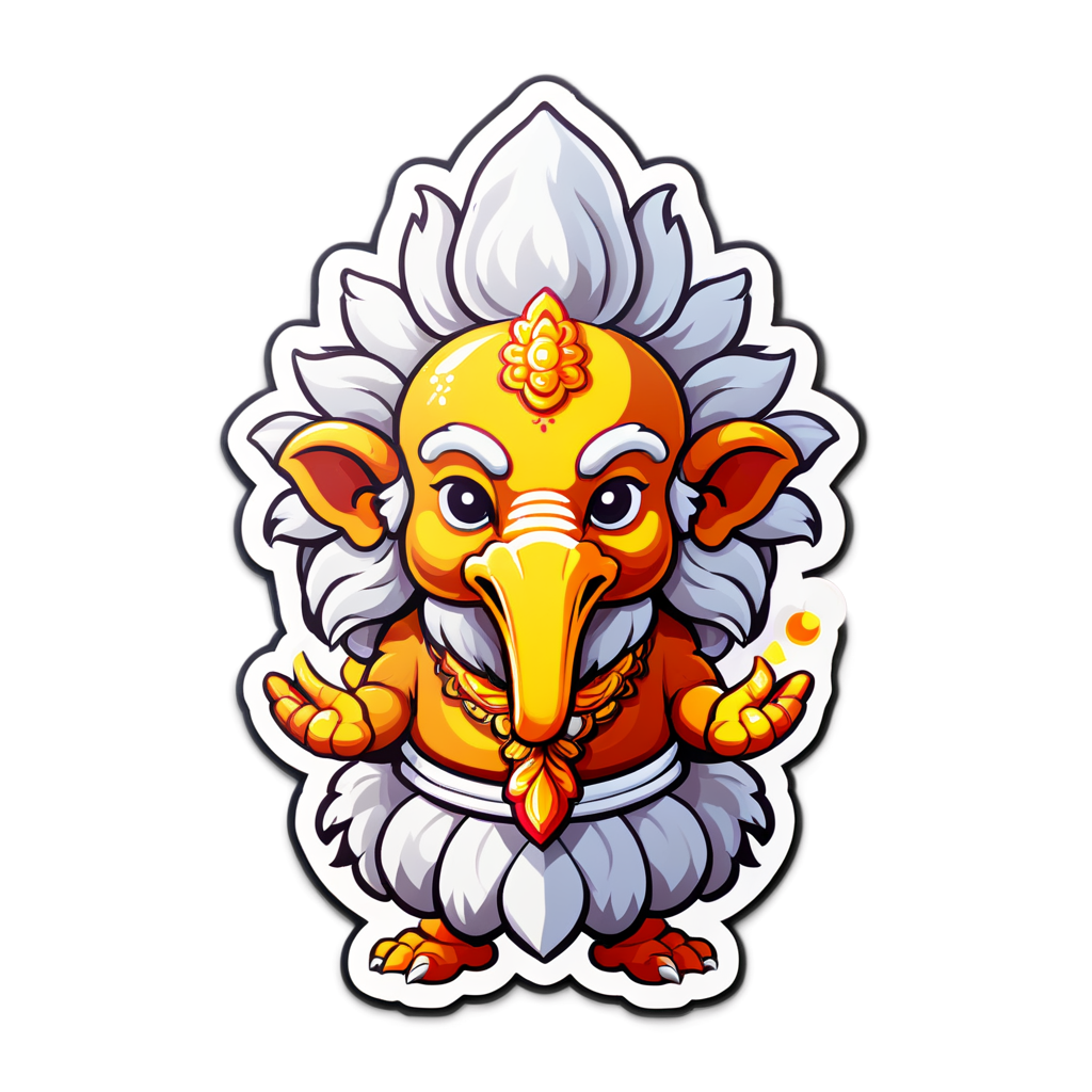 Cute Brahma Sticker