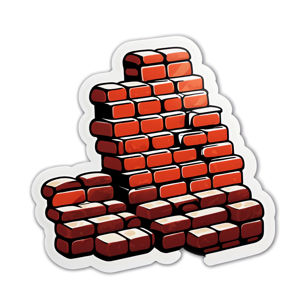 Cute Brick Sticker