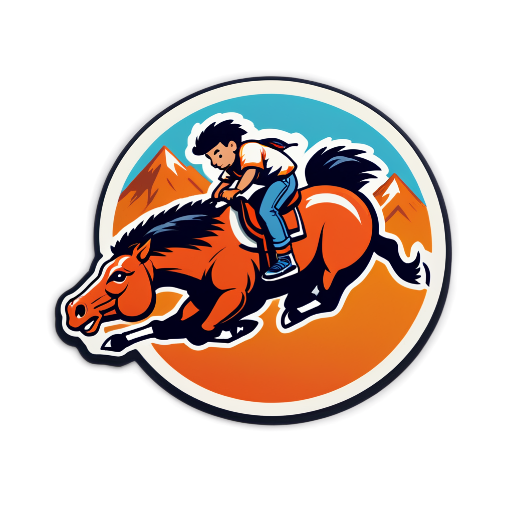 Cute Bronco Sticker