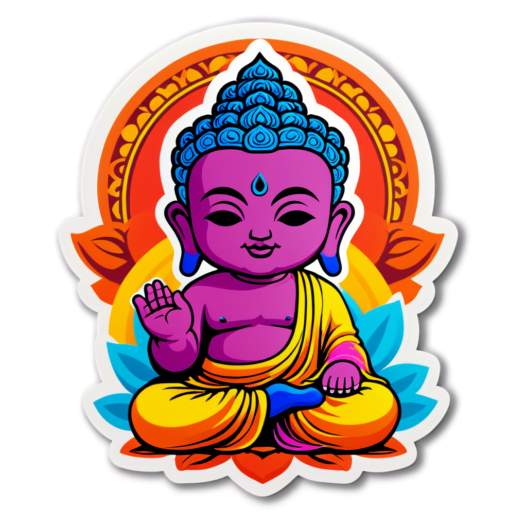 Cute Buda Sticker