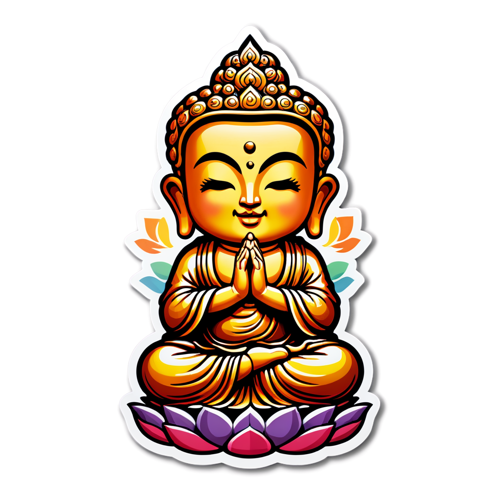 Cute Buda Sticker