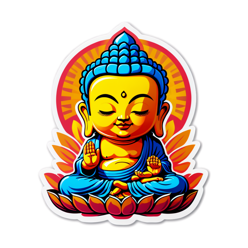 Cute Buda Sticker