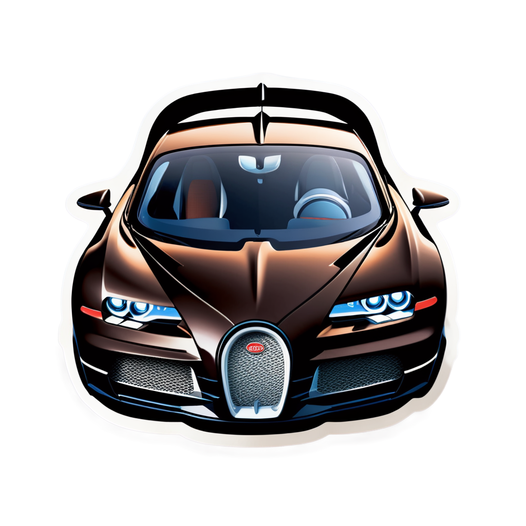 Cute Bugatti Sticker