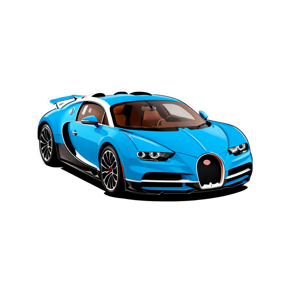 Cute Bugatti Sticker