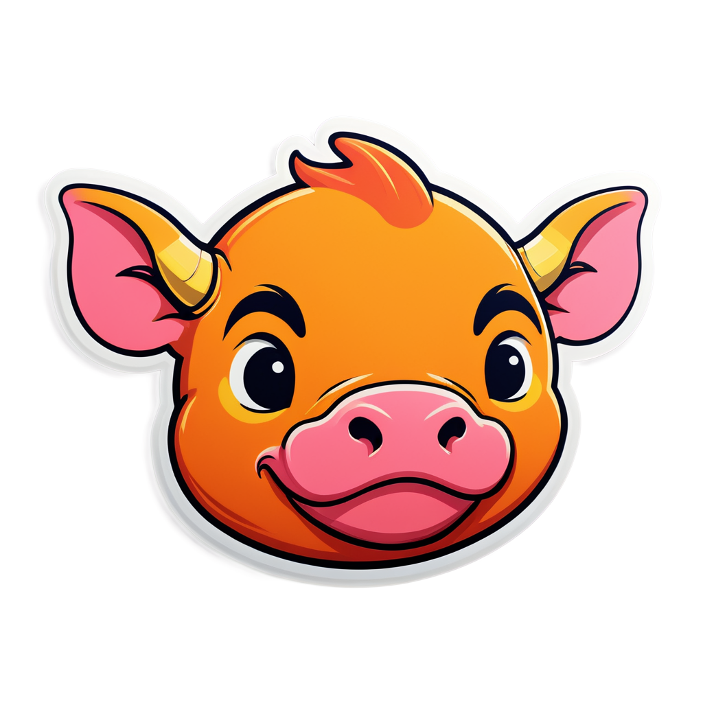 Cute Bullhead Sticker