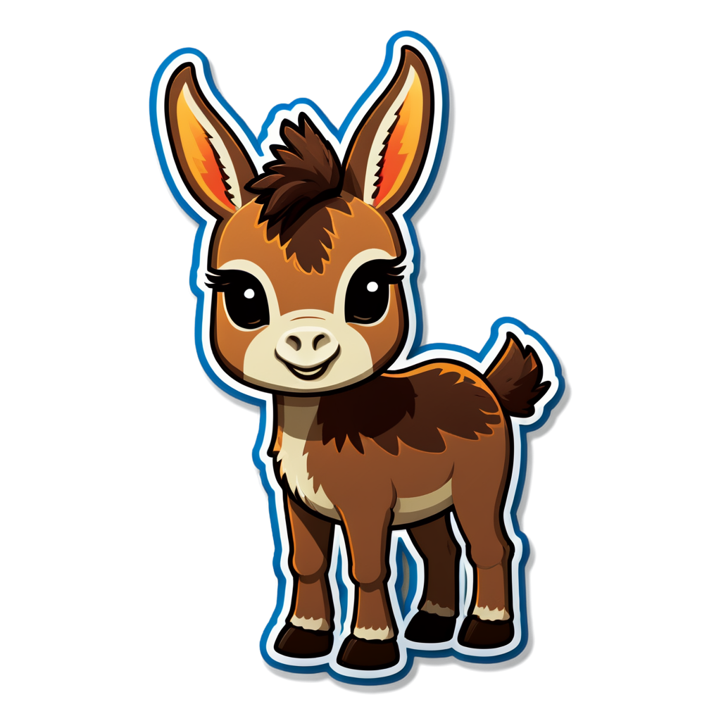 Cute Burro Sticker