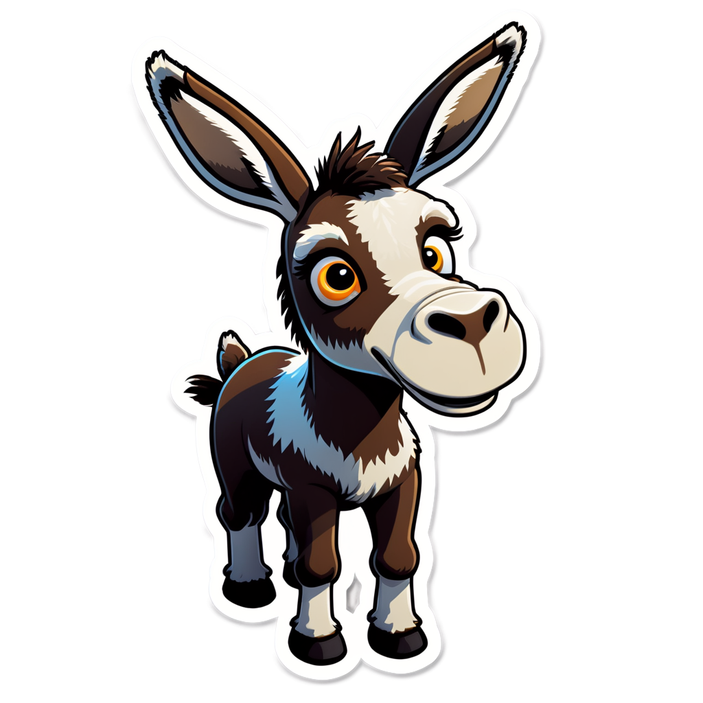 Cute Burro Sticker