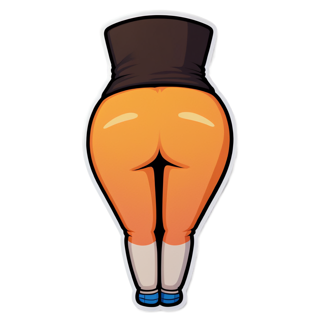 Cute Butt Sticker