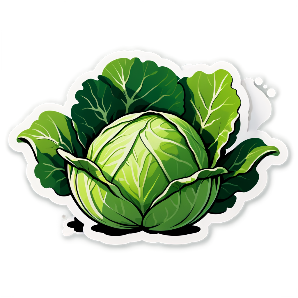Cute Cabbage Sticker