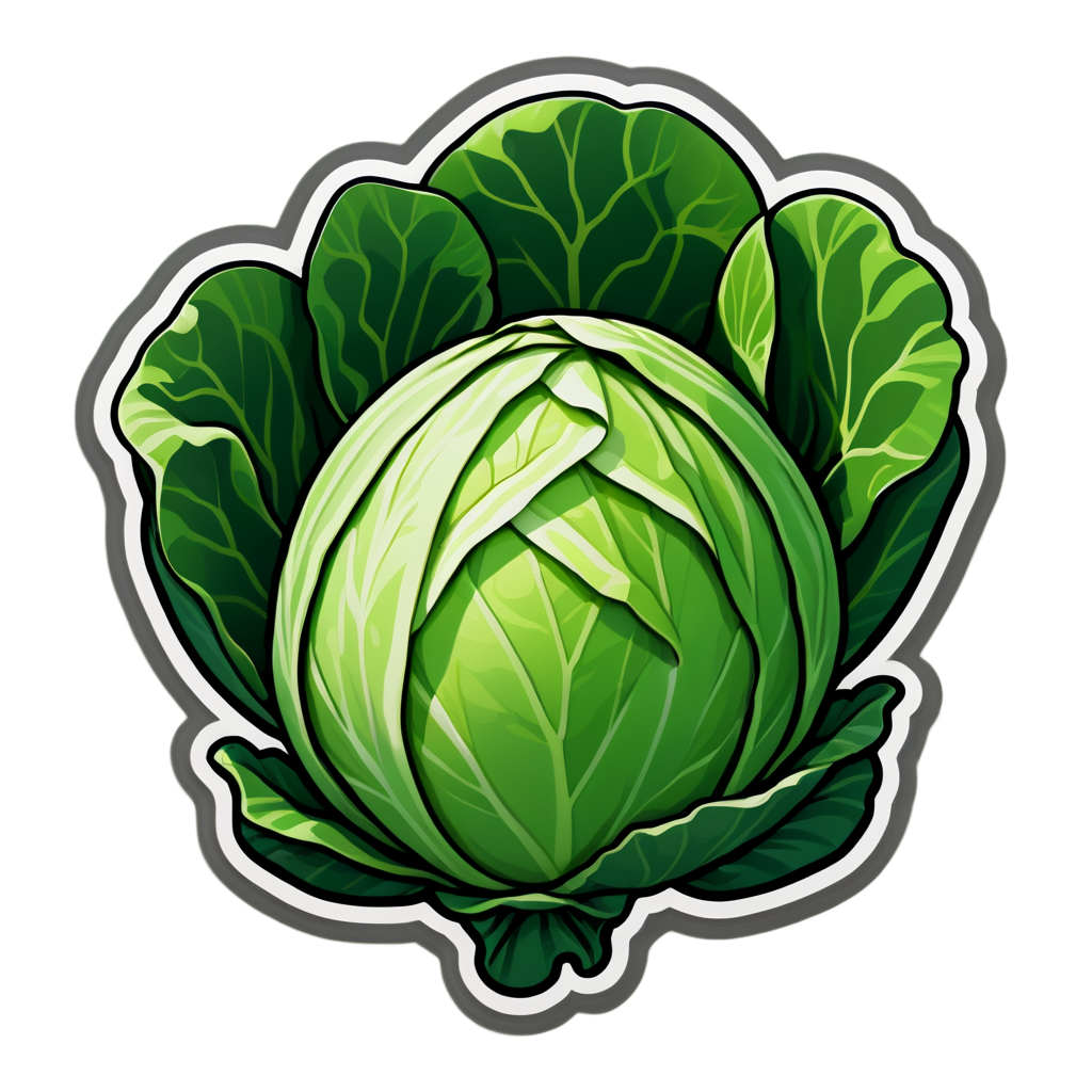 Cute Cabbage Sticker