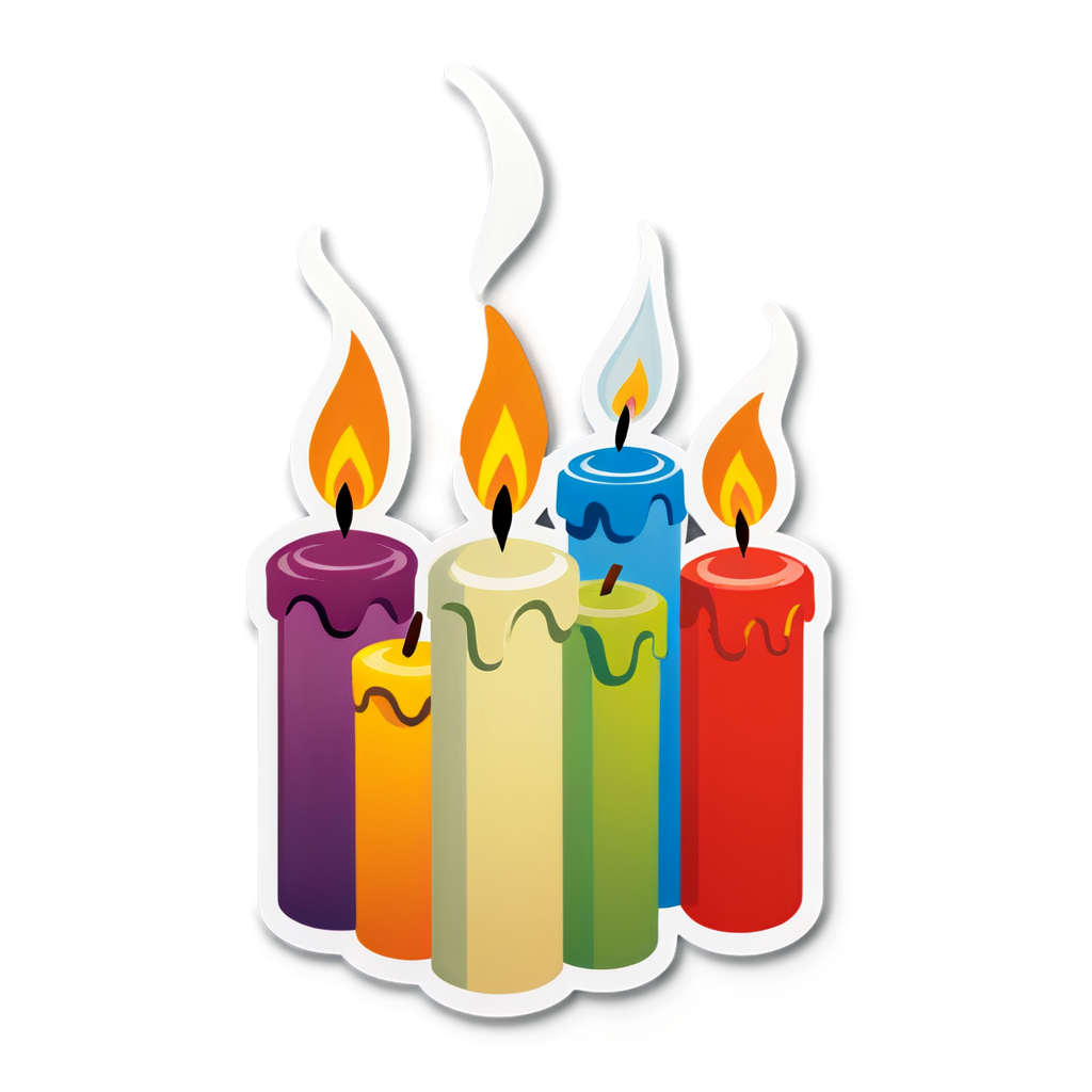 Candles Sticker Collection