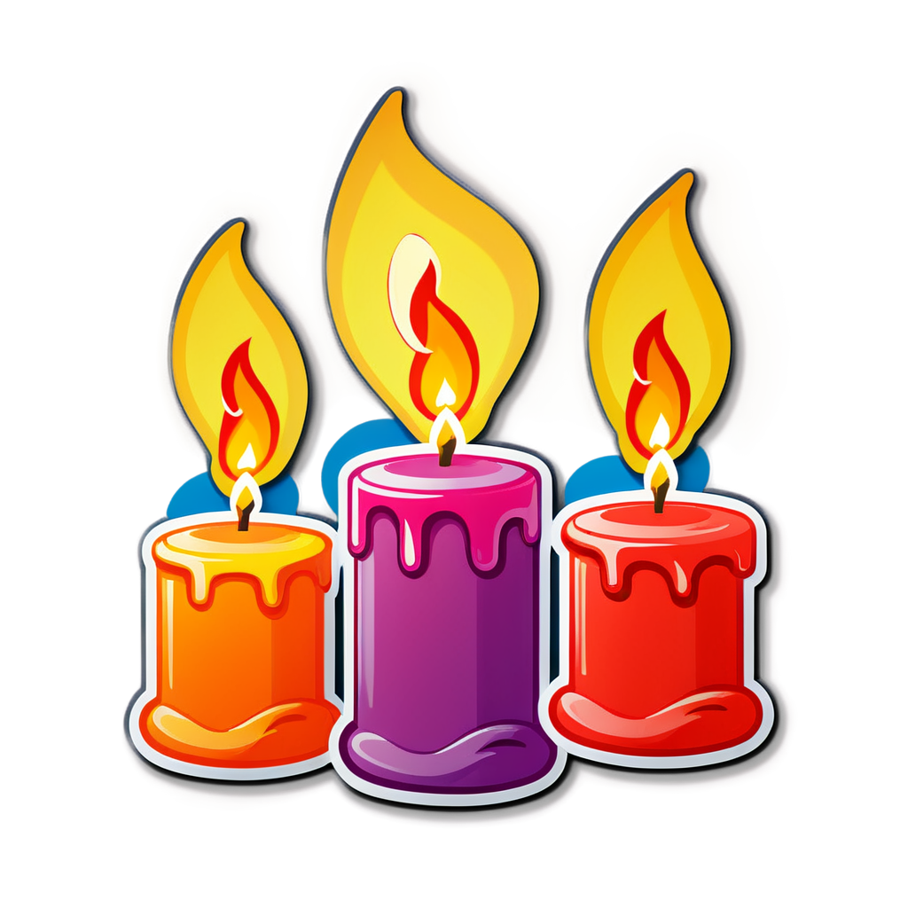 Candles Sticker Kit