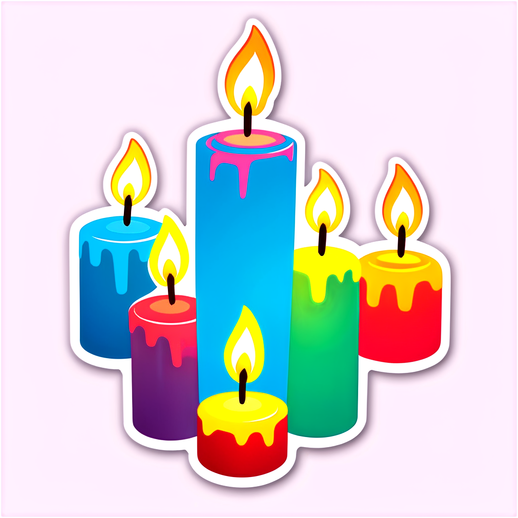 Candles Sticker Ideas