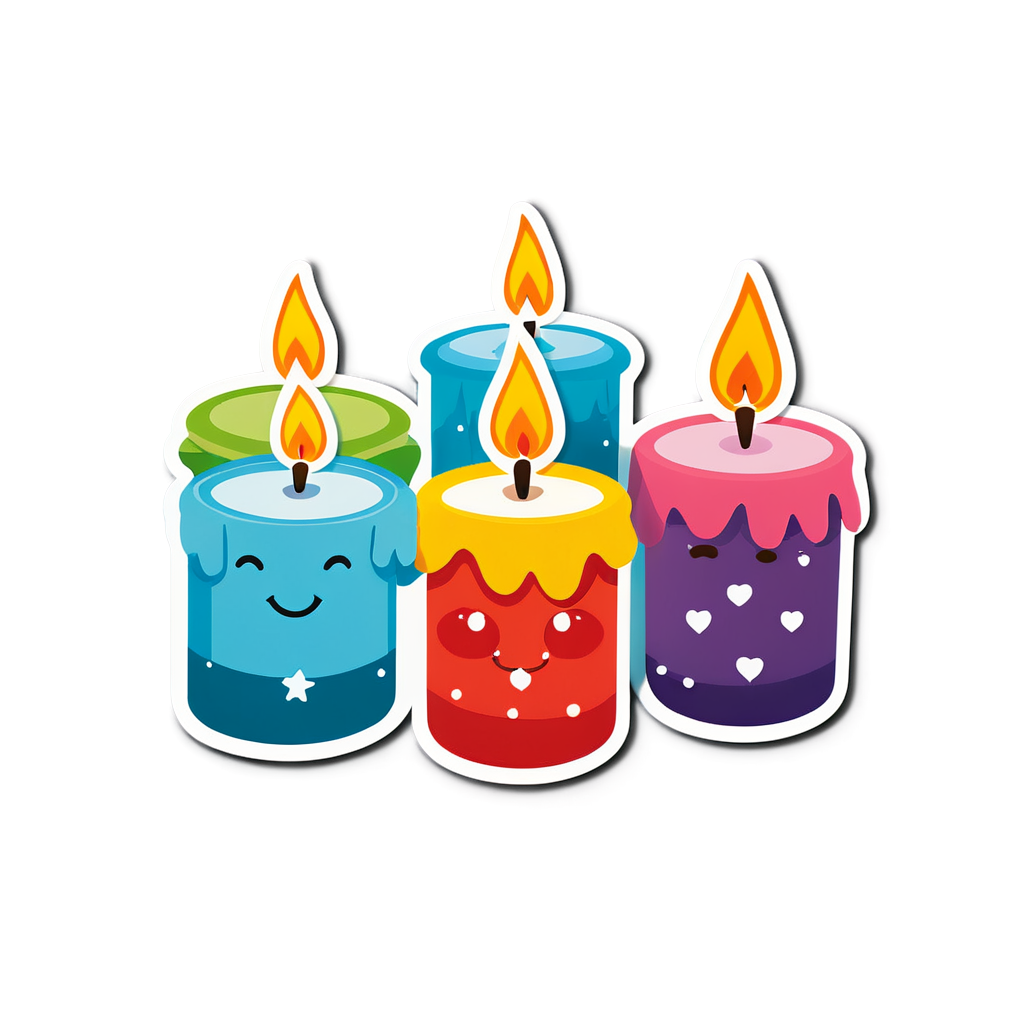 Candles Sticker Ideas