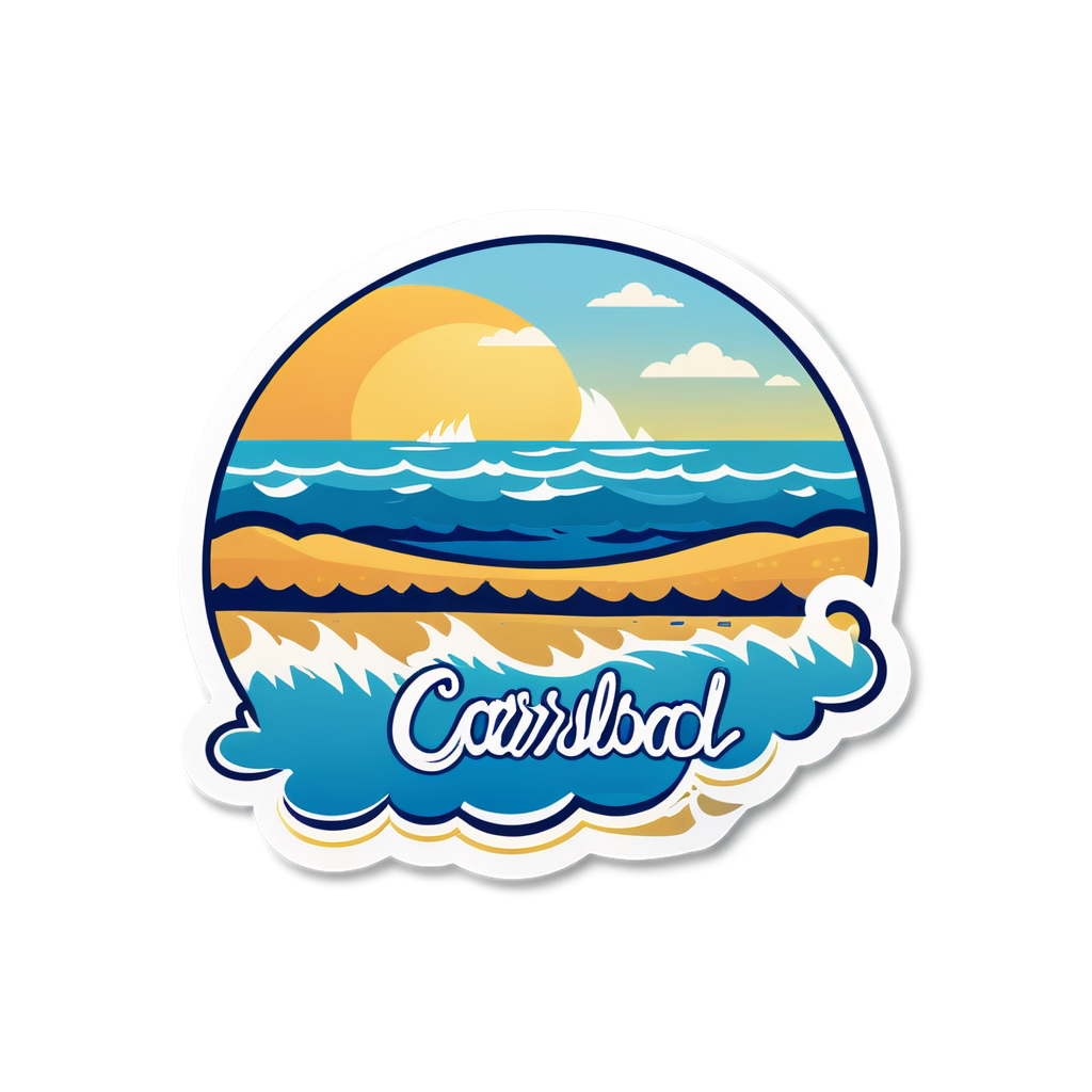 Cute Carlsbad Sticker