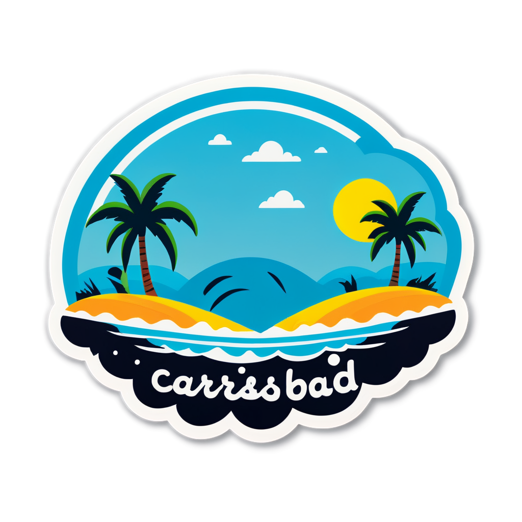 Cute Carlsbad Sticker