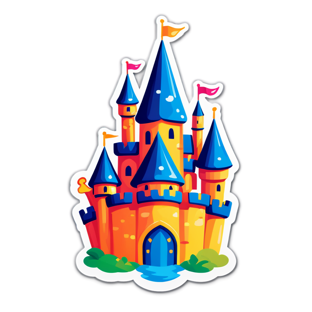 Cute Castles Sticker
