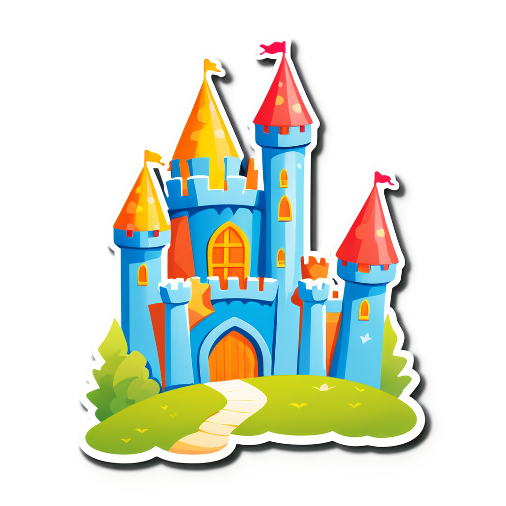 Cute Castles Sticker