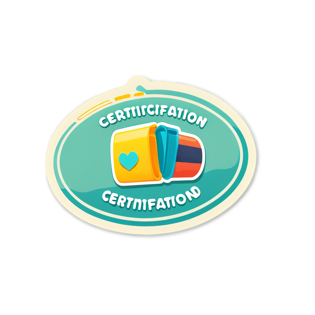 Cute Certification Sticker