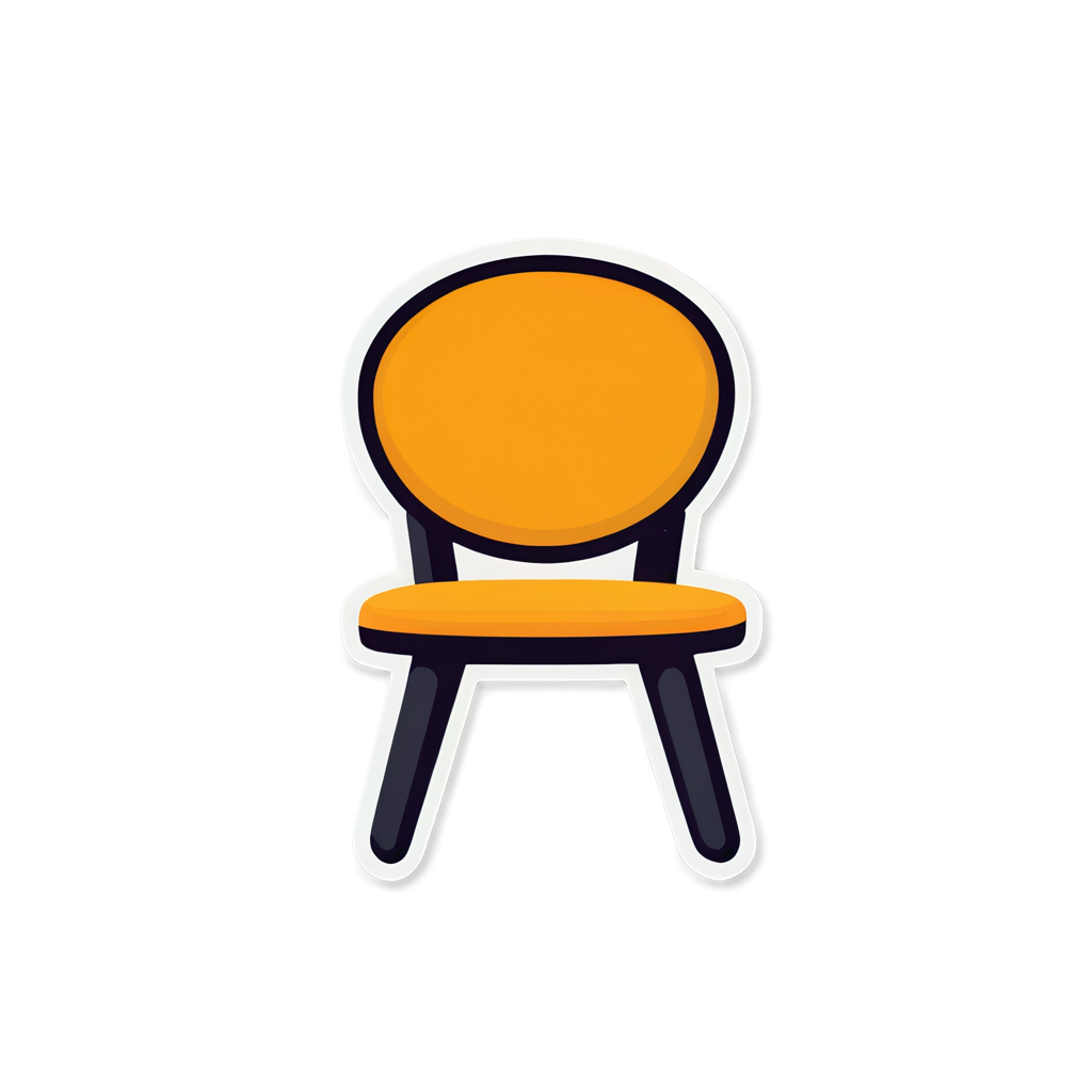 Cute Chair Sticker