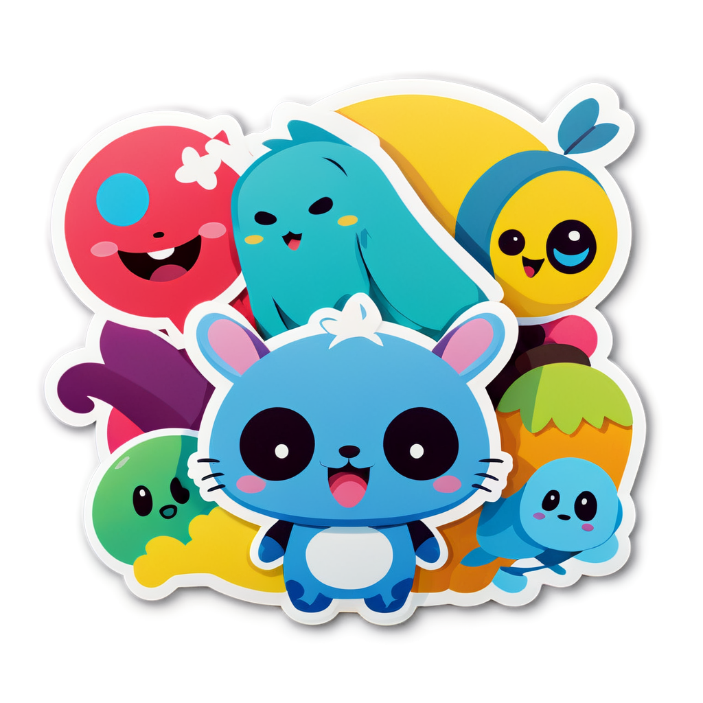 Cute Characters Sticker