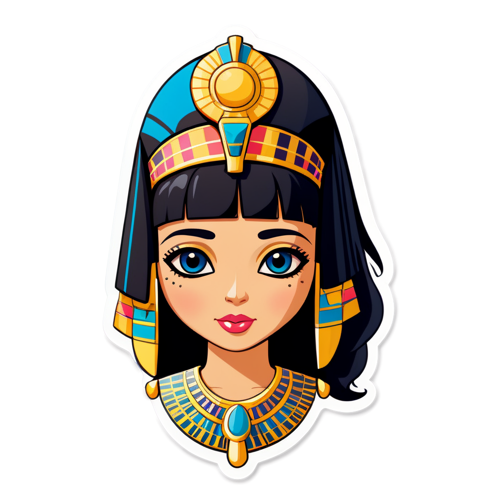 Cute Cleopatra Sticker