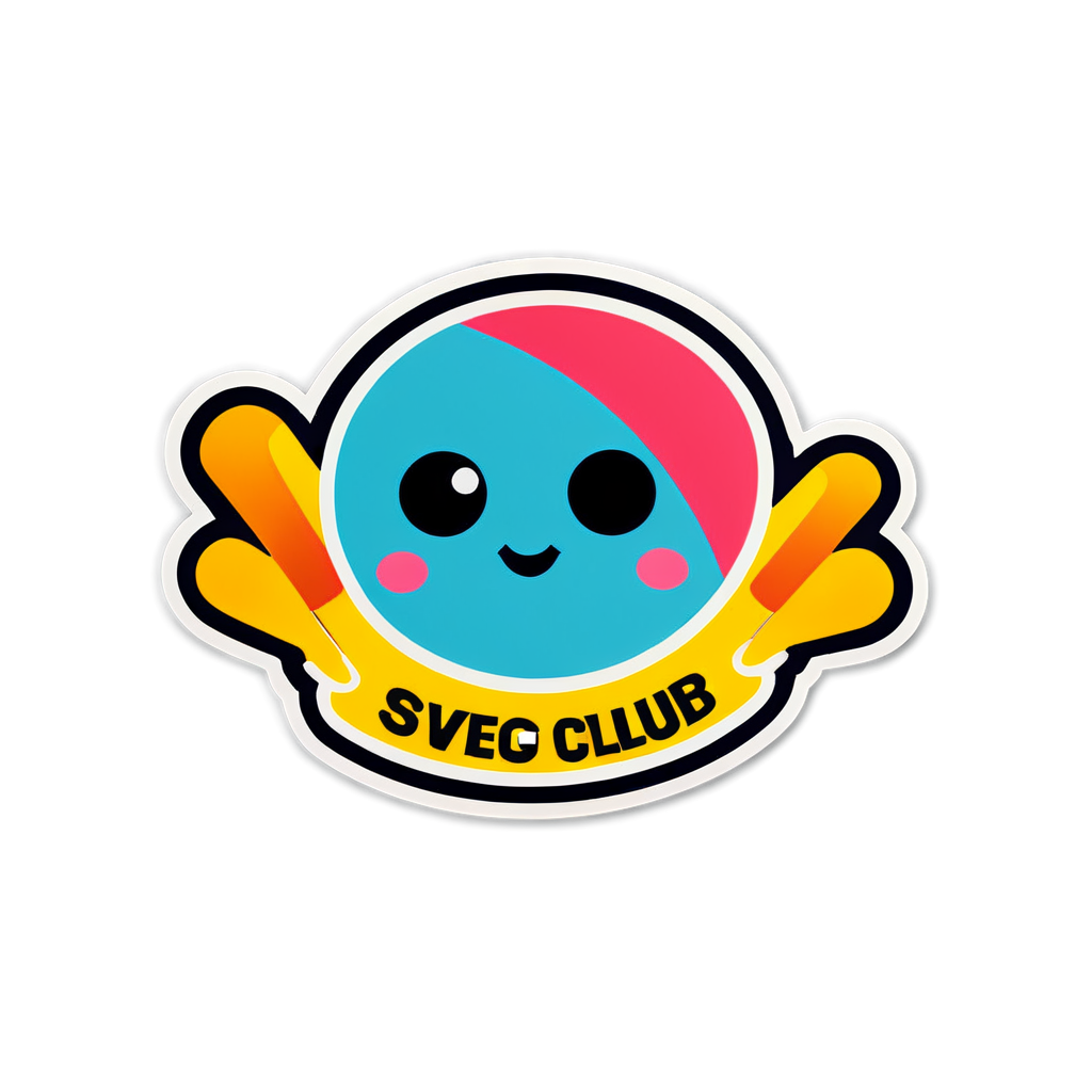 Cute Club Sticker