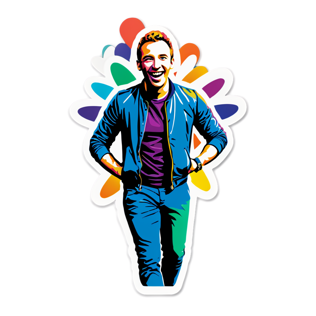 Cute Coldplay Sticker