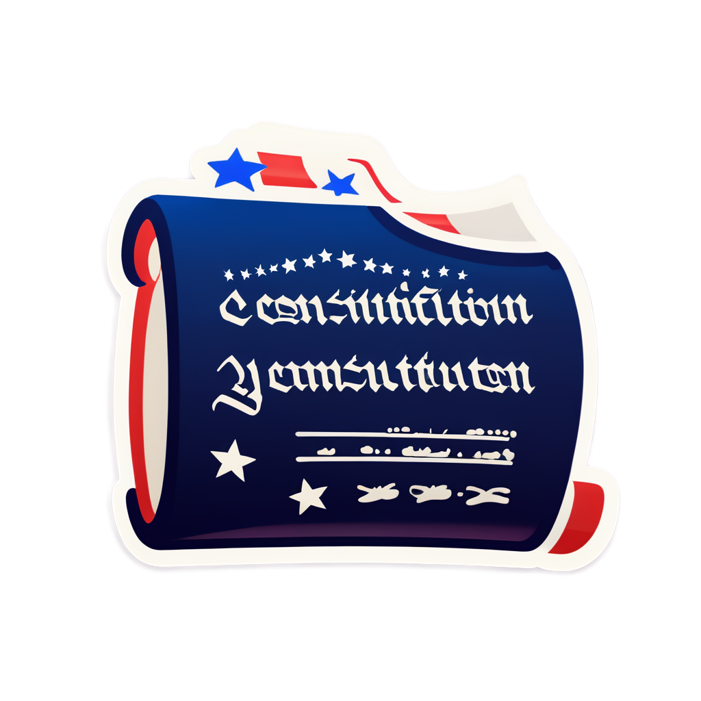 Cute Constitution Sticker