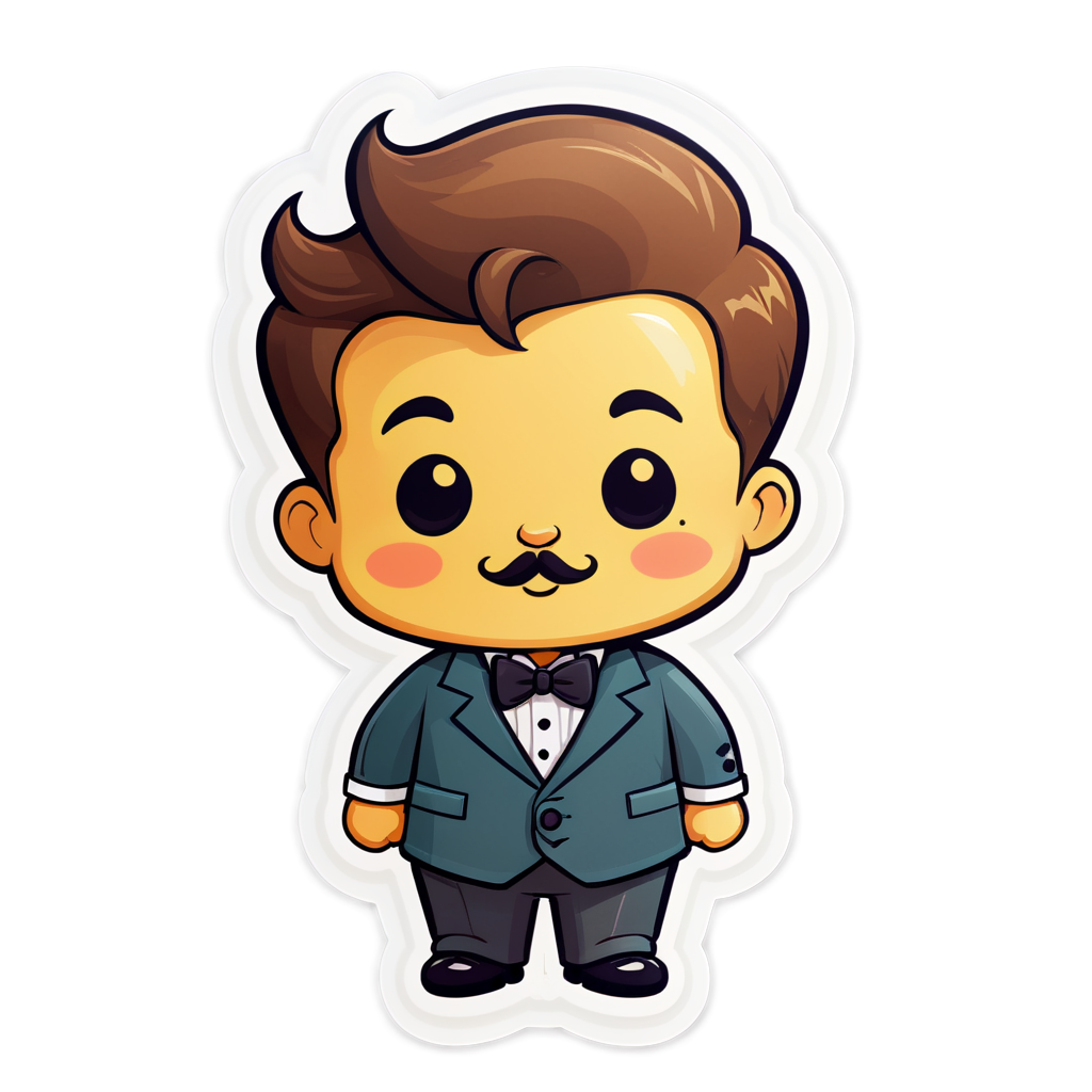 Cute Dapper Sticker