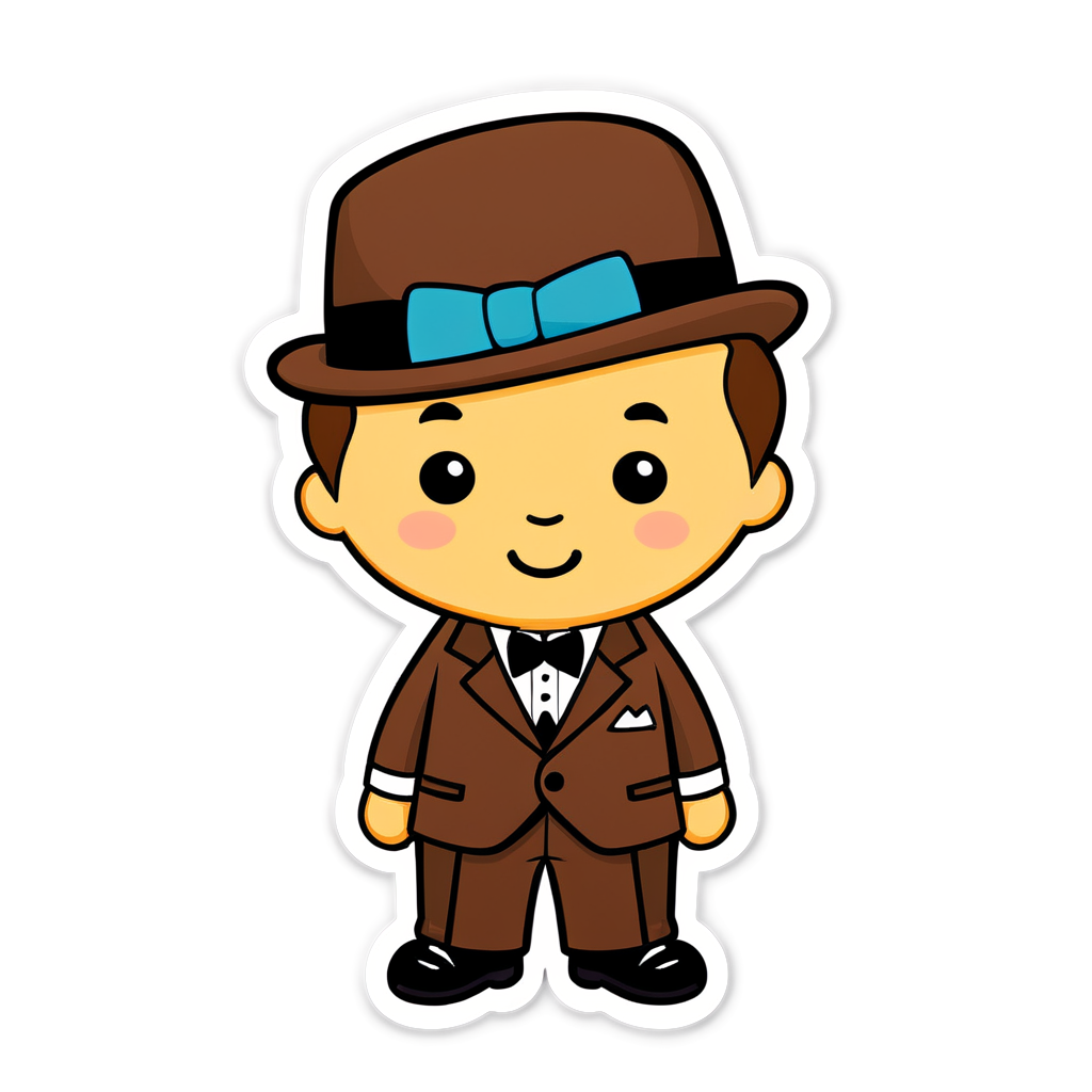 Cute Dapper Sticker