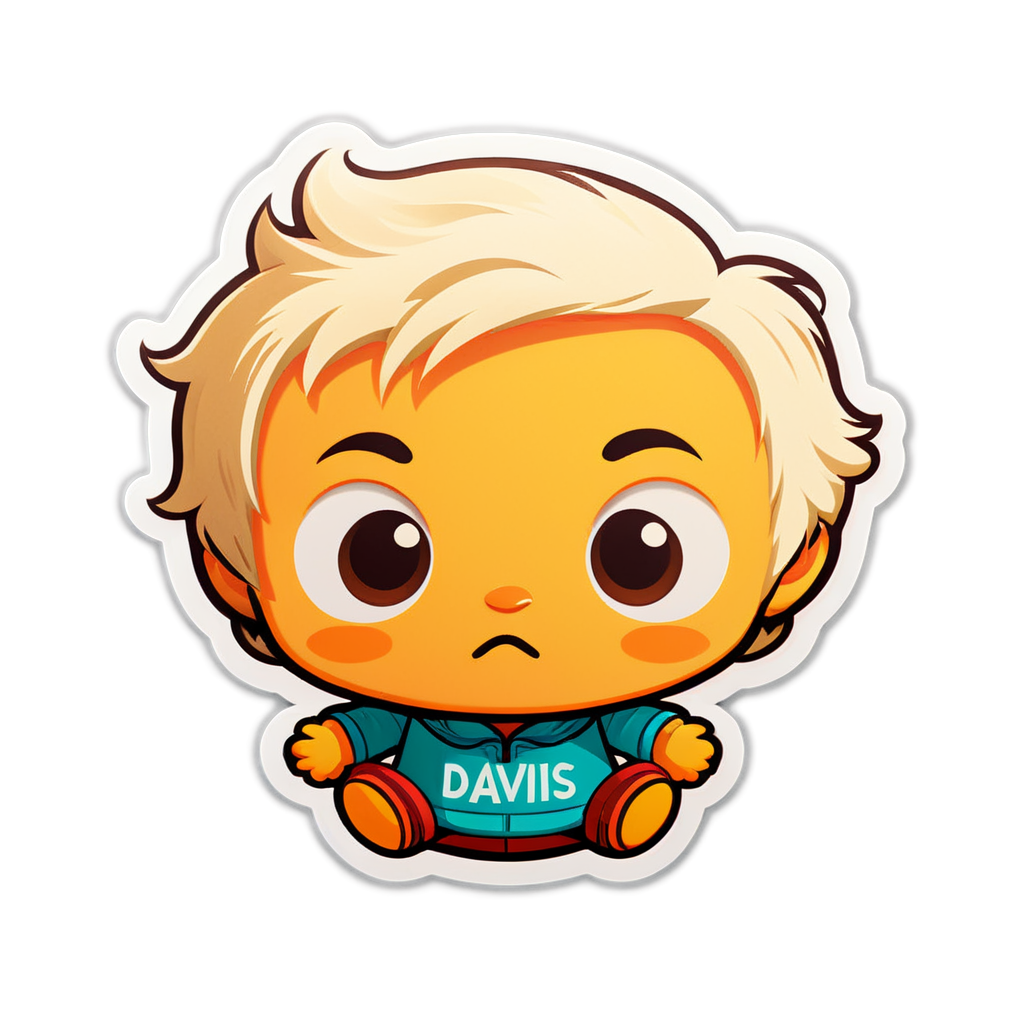 Cute Davis Sticker