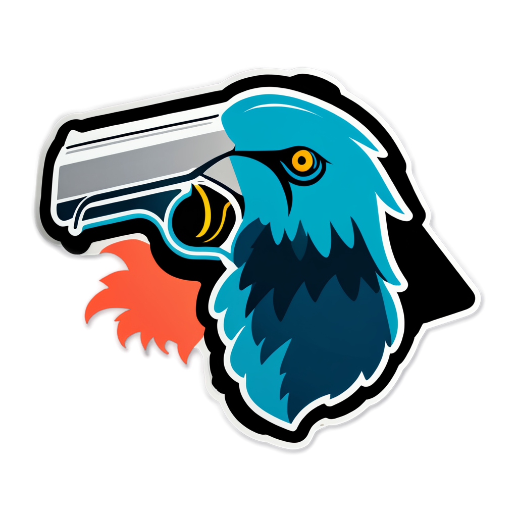 Cute Deagle Sticker