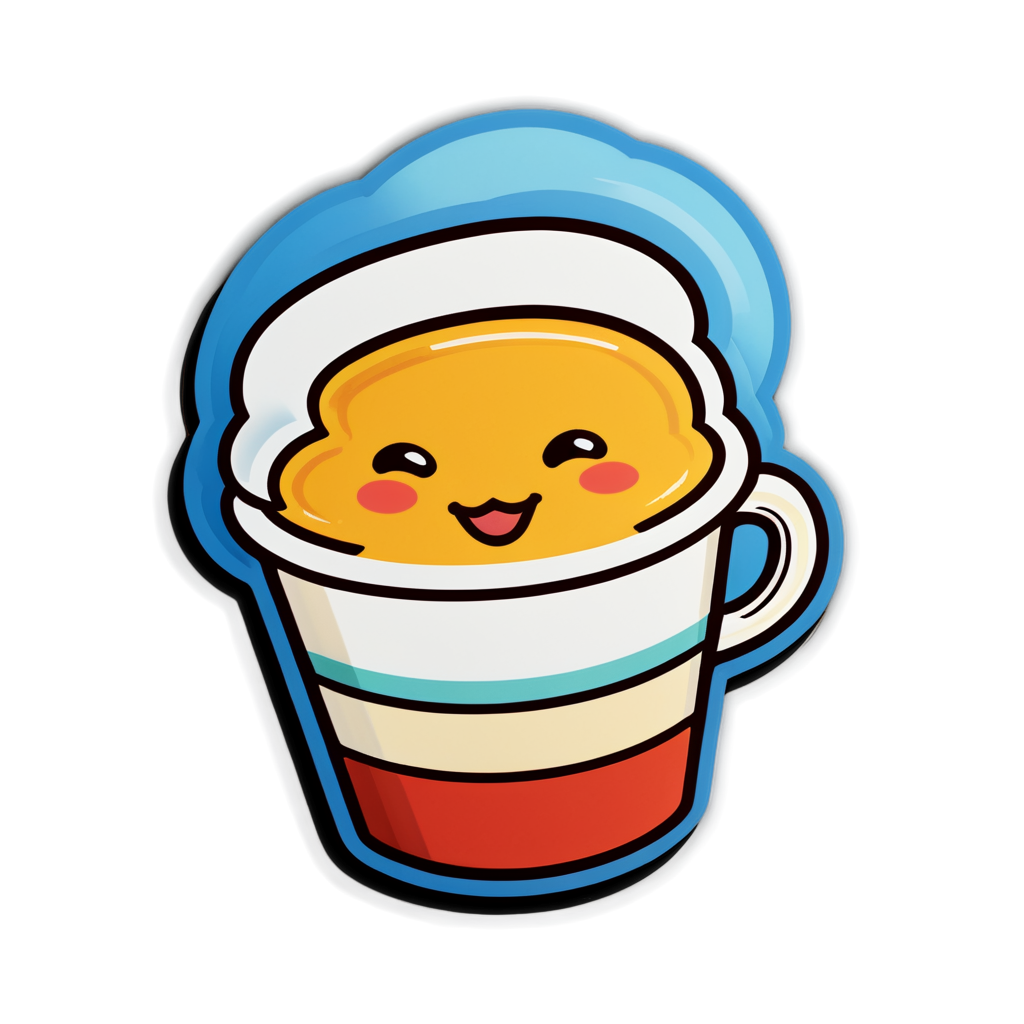 Cute Decaf Sticker