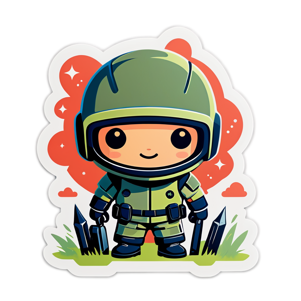 Cute Defender Sticker