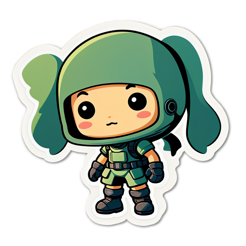 Cute Defender Sticker