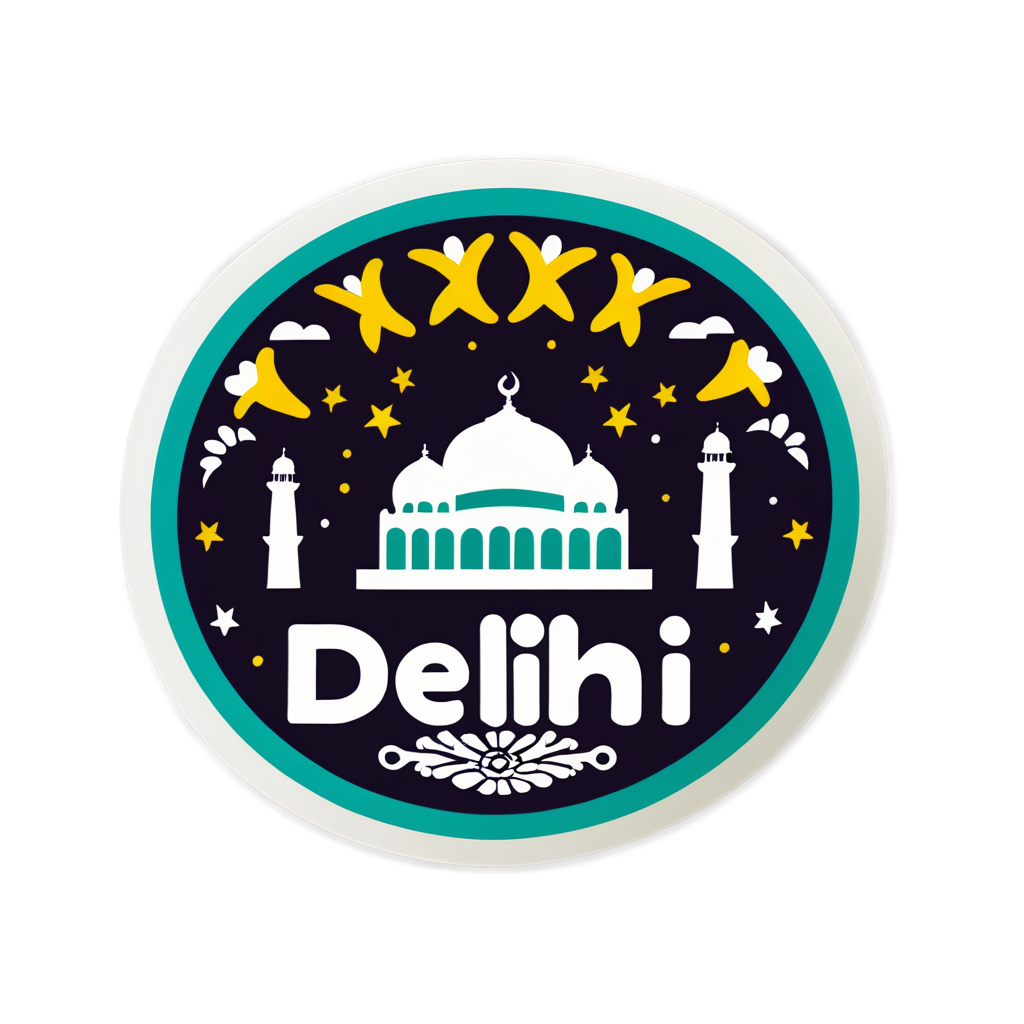 Cute Delhi Sticker