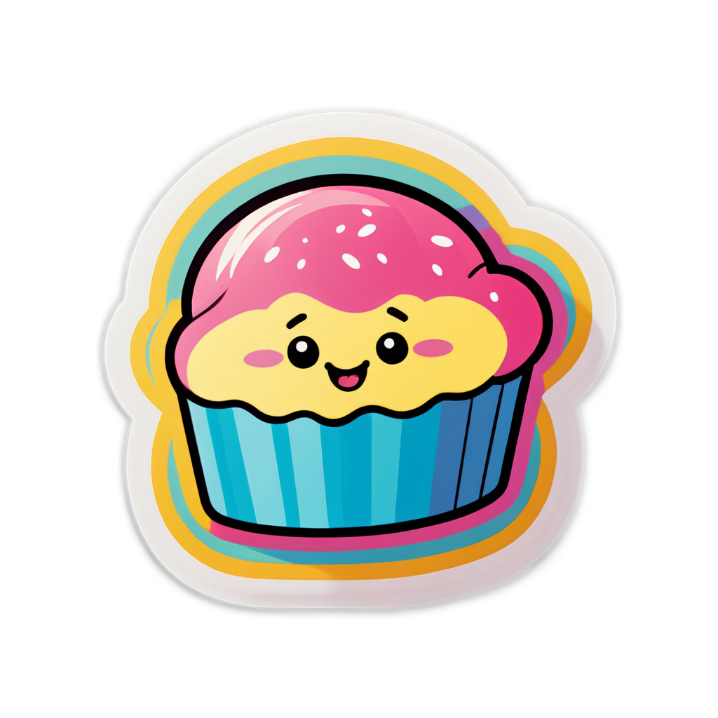 Cute Delight Sticker