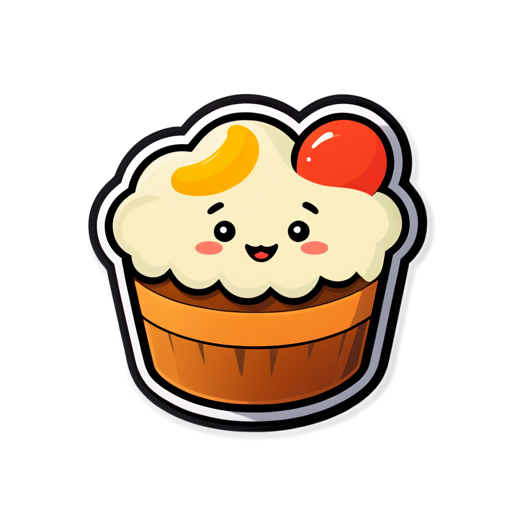 Cute Delight Sticker