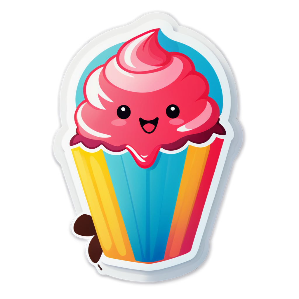 Cute Delight Sticker