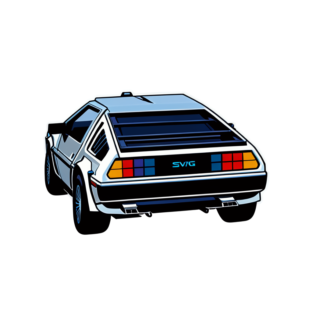 Delorean Sticker Collection